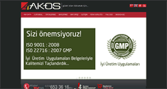 Desktop Screenshot of akos.com.tr